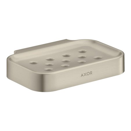 hansgrohe Seifenschale Axor Uni. Circular 127x90mm, Wandmontage, brushed nickel