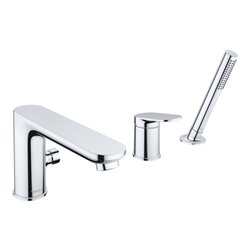 Duravit 3-Loch-Wannenarmatur Wave chrom
