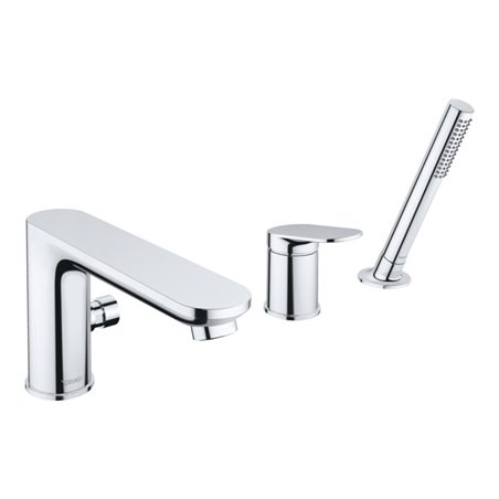 Duravit 3-Loch-Wannenarmatur Wave chrom