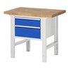 Rau Werkbank 7123A1, H790-1140mm, höhenverstellbar, 2x Schublade-TA