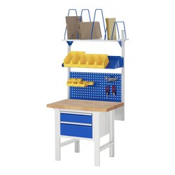 Rau Werkbank 7123A1, H790-1140mm, höhenverstellbar, 2x Schublade-TA