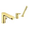 Duravit 3-Loch-Wannenarmatur Wave Gold poliert