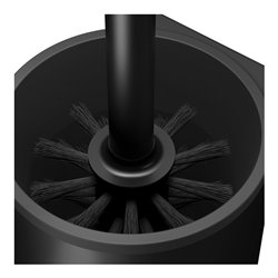 Keuco WC-Bürstengarnitur Plan 14972 Wd.-Modell, Kst.-Einsatz sw, schwarz