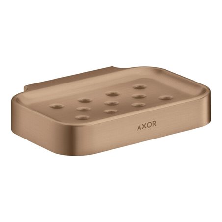 hansgrohe Seifenschale Axor Uni. Circular 127x90mm, Wandmontage, brushed red gold