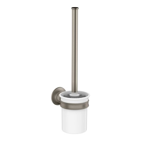 hansgrohe WC-Bürstengarnitur Axor Montreux Ein. Mattglas, Ha Me, Wd, Edelstahl-Optik