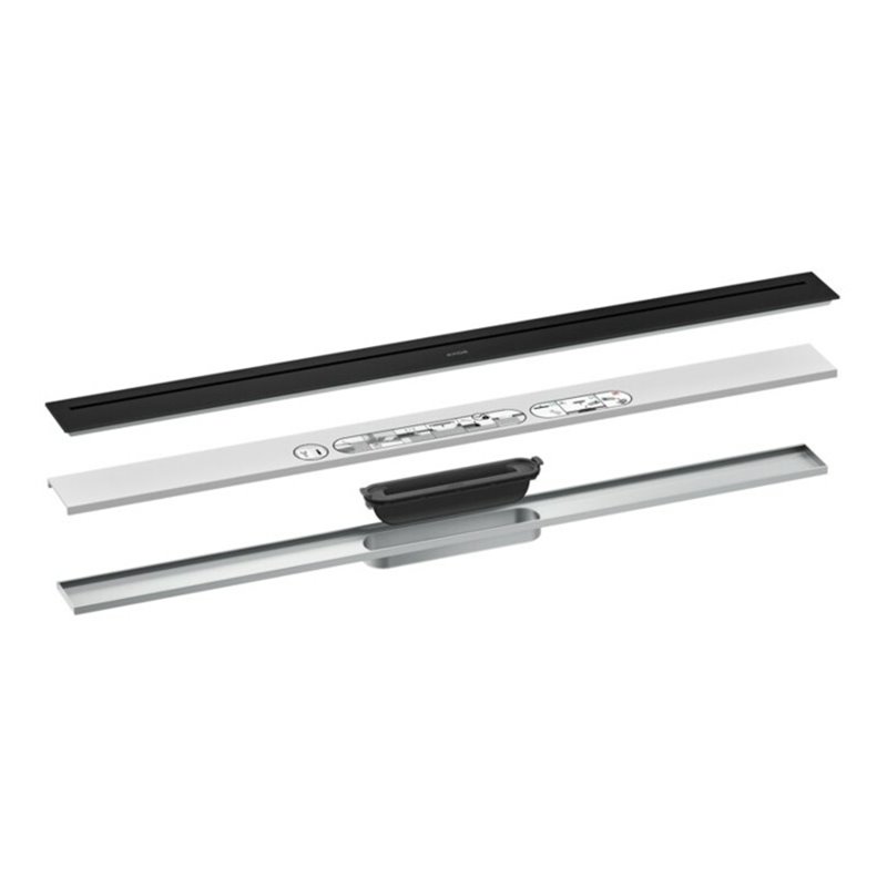 hansgrohe Duschrinne Drain 900mm, FM-Set, frei im Raum, mattschwarz