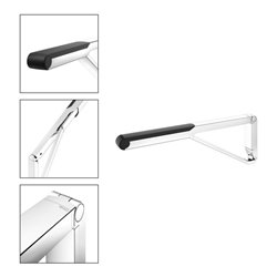 Keuco WC-Stützklappgriff AXESS verchromt/schwarz, 700mm