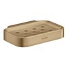hansgrohe Seifenschale Axor Uni. Circular 127x90mm, Wandmontage, brushed bronze
