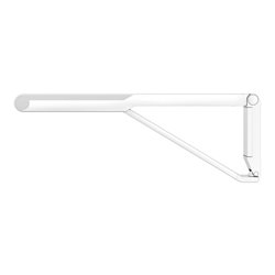 Keuco WC-Stützklappgriff AXESS verchromt/weiß, 700mm