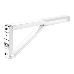 Keuco WC-Stützklappgriff AXESS verchromt/weiß, 700mm