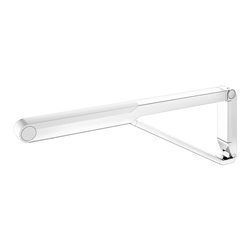 Keuco WC-Stützklappgriff AXESS verchromt/weiß, 700mm