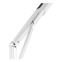 Keuco WC-Stützklappgriff AXESS Aluminium silber-eloxiert/schwarz, 700mm