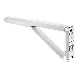 Keuco WC-Stützklappgriff AXESS Aluminium silber-eloxiert/weiß, 700mm