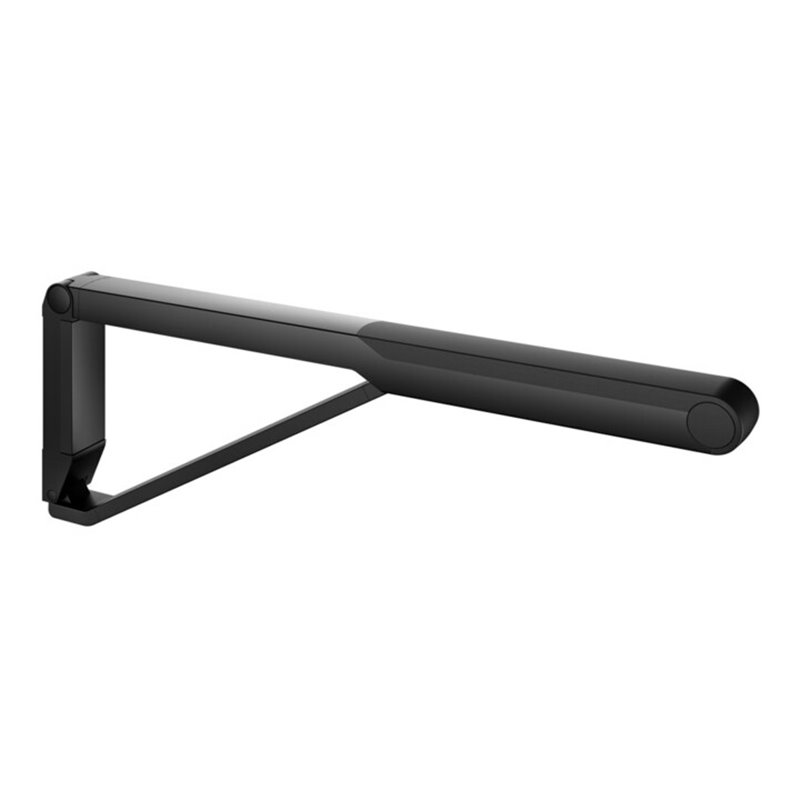 Keuco WC-Stützklappgriff AXESS schwarz matt/schwarz, 700mm