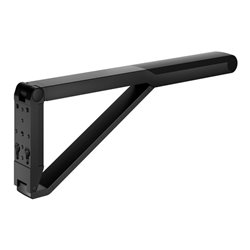 Keuco WC-Stützklappgriff AXESS schwarz matt/schwarz, 700mm