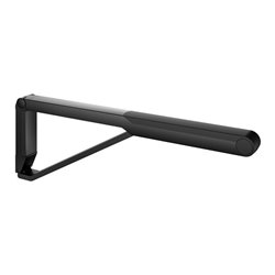 Keuco WC-Stützklappgriff AXESS schwarz matt/schwarz, 700mm