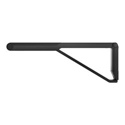 Keuco WC-Stützklappgriff AXESS schwarz matt/schwarz, 700mm