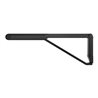 Keuco WC-Stützklappgriff AXESS schwarz matt/schwarz, 700mm