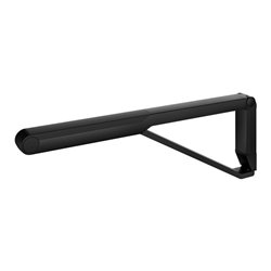 Keuco WC-Stützklappgriff AXESS schwarz matt/schwarz, 700mm