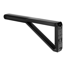 Keuco WC-Stützklappgriff AXESS schwarz matt/schwarz, 700mm