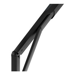 Keuco WC-Stützklappgriff AXESS schwarz matt/schwarz, 700mm