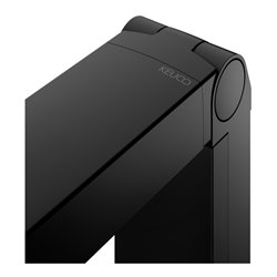 Keuco WC-Stützklappgriff AXESS schwarz matt/schwarz, 700mm