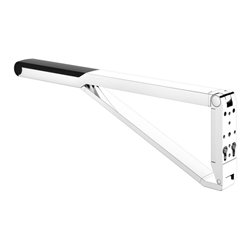 Keuco WC-Stützklappgriff AXESS verchromt/schwarz, 850mm