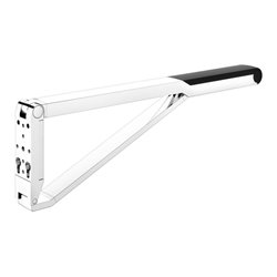 Keuco WC-Stützklappgriff AXESS verchromt/schwarz, 850mm