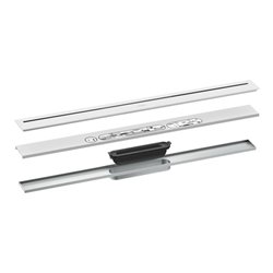 hansgrohe Duschrinne Drain 800mm, Fertigset, frei im Raum, mattweiß