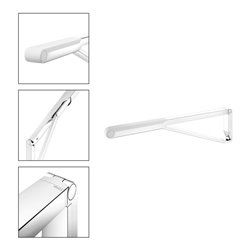 Keuco WC-Stützklappgriff AXESS verchromt/weiß, 850mm