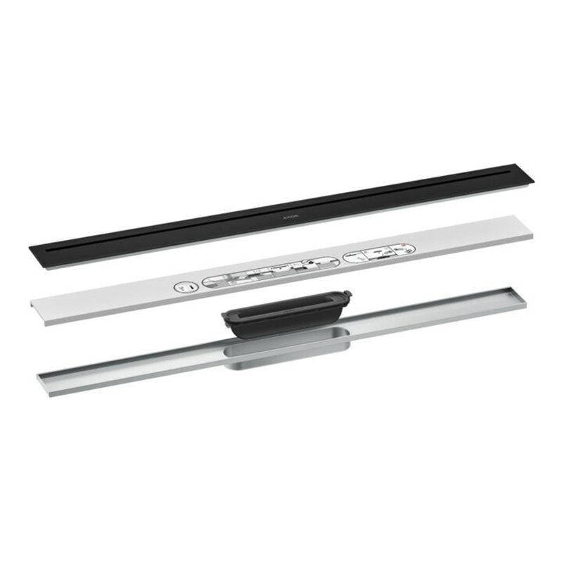 hansgrohe Duschrinne Drain 800mm, FM-Set, frei im Raum, mattschwarz