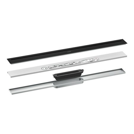 hansgrohe Duschrinne Drain 800mm, FM-Set, frei im Raum, mattschwarz