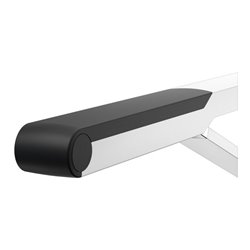 Keuco WC-Stützklappgriff AXESS Aluminium silber-eloxiert/schwarz, 850mm