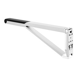 Keuco WC-Stützklappgriff AXESS Aluminium silber-eloxiert/schwarz, 850mm