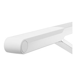 Keuco WC-Stützklappgriff AXESS Aluminium silber-eloxiert/weiß, 850mm