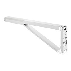 Keuco WC-Stützklappgriff AXESS Aluminium silber-eloxiert/weiß, 850mm