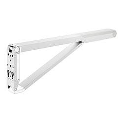 Keuco WC-Stützklappgriff AXESS Aluminium silber-eloxiert/weiß, 850mm