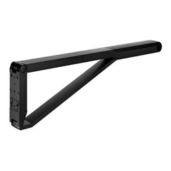 Keuco WC-Stützklappgriff AXESS schwarz matt/schwarz, 850mm