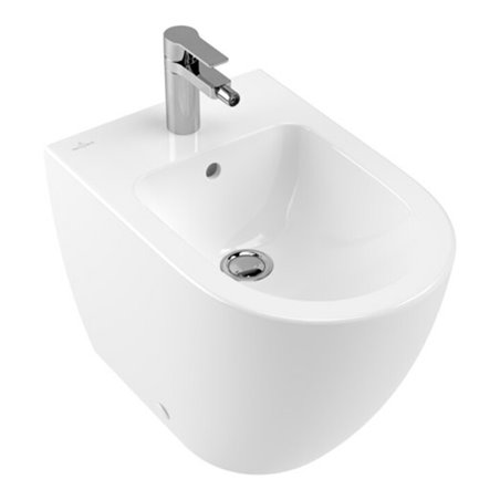 V&B Stand-Bidet Subway 2.0 37x56cm, 1 HL, Überlauf, weiß C-plus