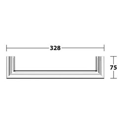 Keuco Haltegriff REVA verchromt, 328mm