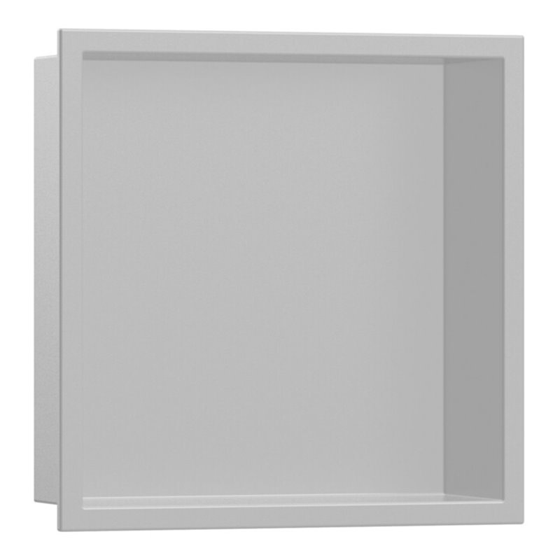 hansgrohe Wandnische XtraStoris Original 300x300x70mm, betongrau, mit Rahmen