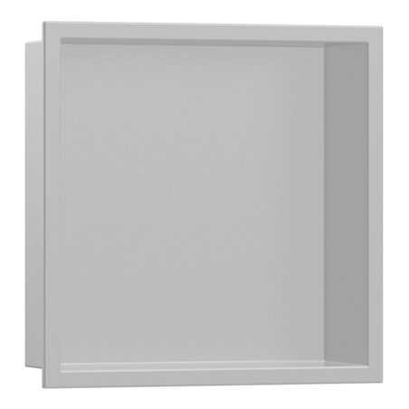 hansgrohe Wandnische XtraStoris Original 300x300x70mm, betongrau, mit Rahmen
