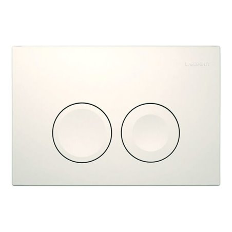 Geberit Betätigungsplatte Delta 25 weiß-alpin, für 2-Mengen-Spülung