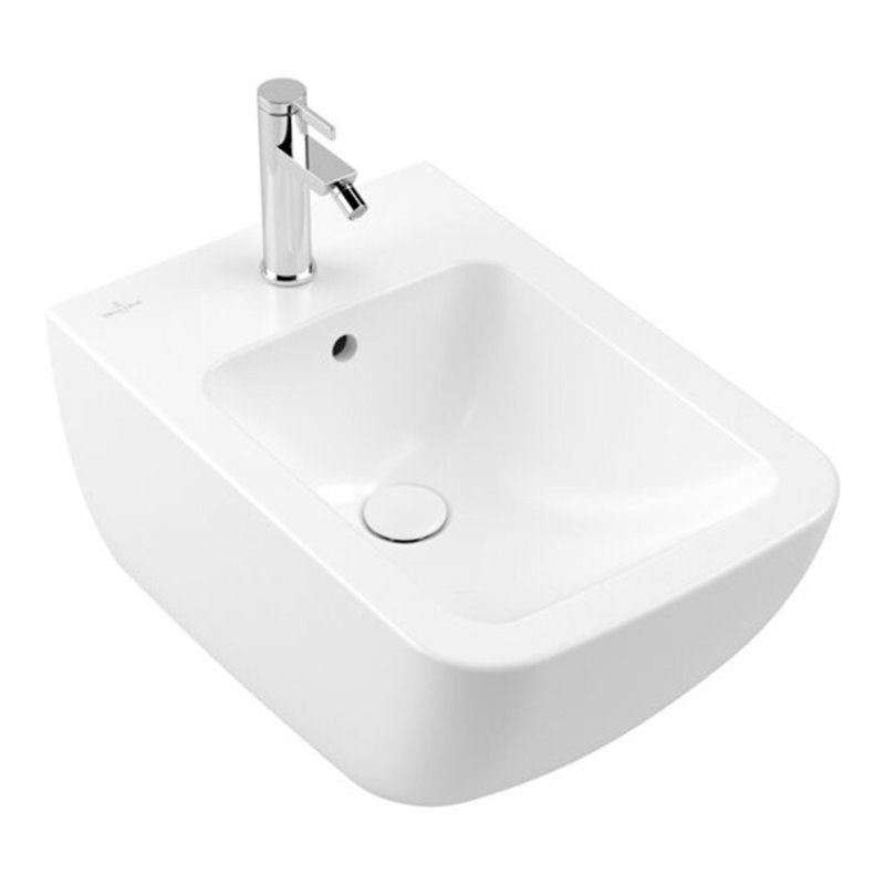 V&B Wand-Bidet VENTICELLO 37,5x56cm, m HL, m ÜL, st. white C-plus