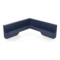 Magnetoplan Eck-Ablageleiste für Infinity Wall, Wasserblau RAL 5021