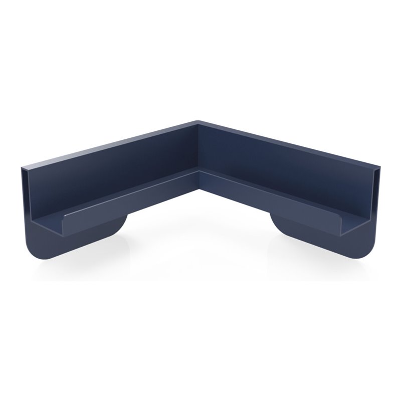 Magnetoplan Eck-Ablageleiste für Infinity Wall, Wasserblau RAL 5021