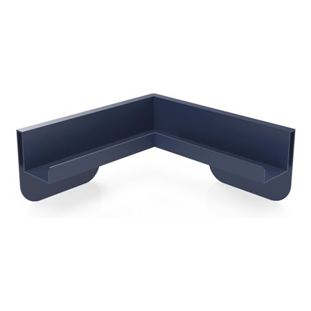 Magnetoplan Eck-Ablageleiste für Infinity Wall, Wasserblau RAL 5021