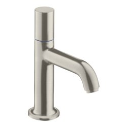 hansgrohe Standventil 70 Axor Ausl. 100mm, o. Abl.garn, Edelstahl-Optik