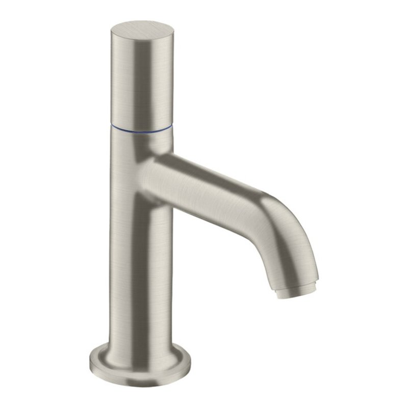 hansgrohe Standventil 70 Axor Ausl. 100mm, o. Abl.garn, Edelstahl-Optik