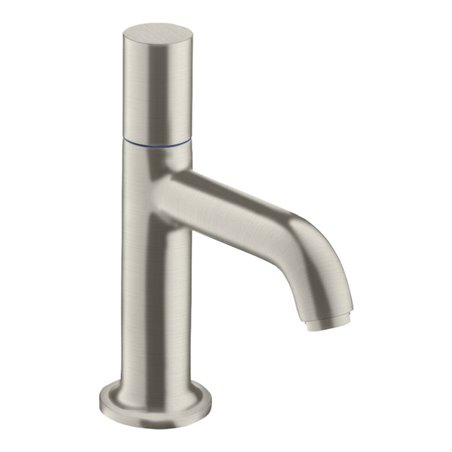 hansgrohe Standventil 70 Axor Ausl. 100mm, o. Abl.garn, Edelstahl-Optik